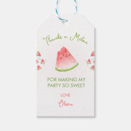 Eine in Melon Watermelon zum Geburtstag Geschenkanhänger