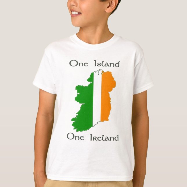 Eine Insel - ein Irland T-Shirt (Vorderseite)