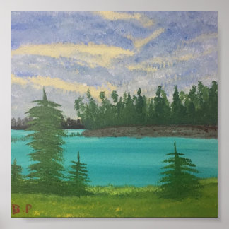 Eine Insel im Inselsee Poster