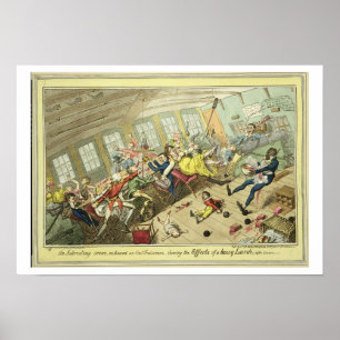 Eine interessante Szene an Bord eines Ost-Indiaman Poster