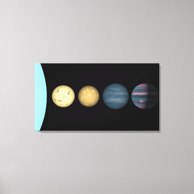 Eine Interpretin vergleicht braune Zwerge 2 Leinwanddruck (Vorderseite)