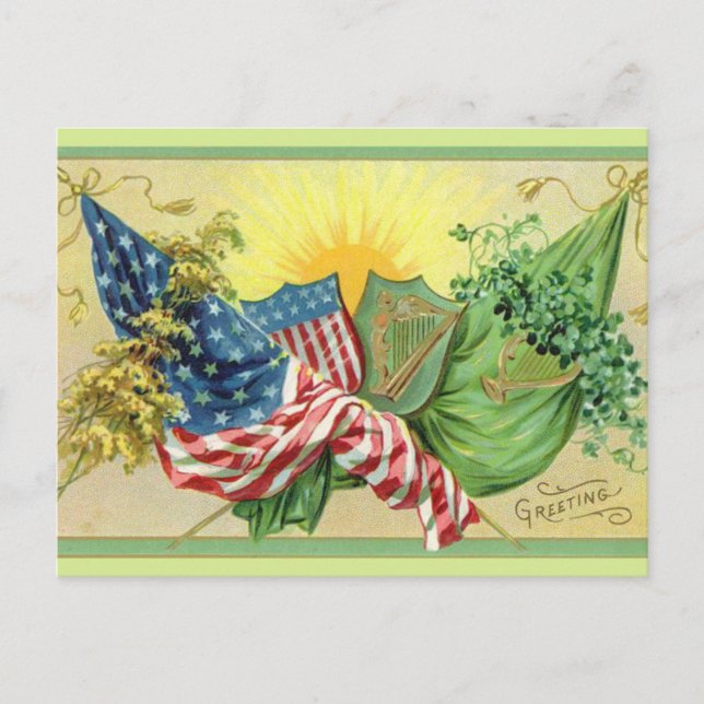 Eine irische Begrüßung Postkarte (Vorderseite)