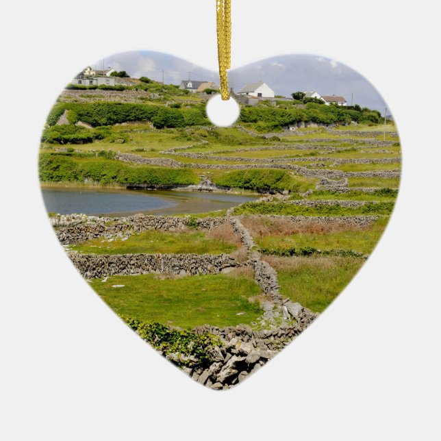 Eine irische Steinwand Keramik Ornament (Vorne)