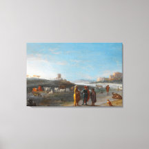 Eine italienische Landschaft mit einem unbekannten