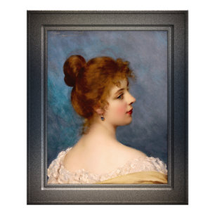 Eine italienische Schönheit von Eugen von Blaas Fotodruck