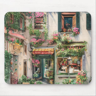 Eine italienische Straßenszene-Ephemerie-Designser Mousepad