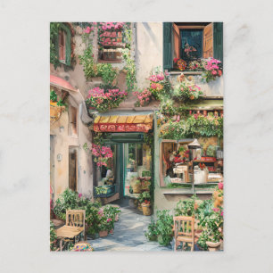 Eine italienische Straßenszene-Ephemerie-Designser Postkarte