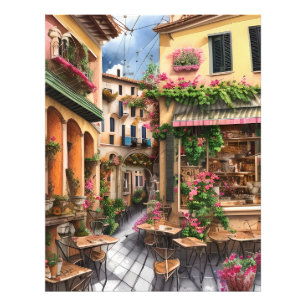 Eine italienische Street Scene Ephemera Design Ser Fotodruck