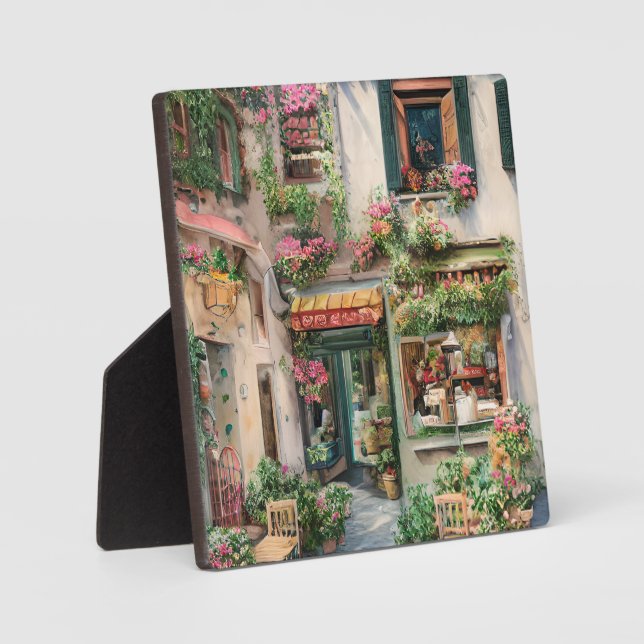 Eine italienische Street Scene Ephemera Design Ser Fotoplatte (Vorderseite)