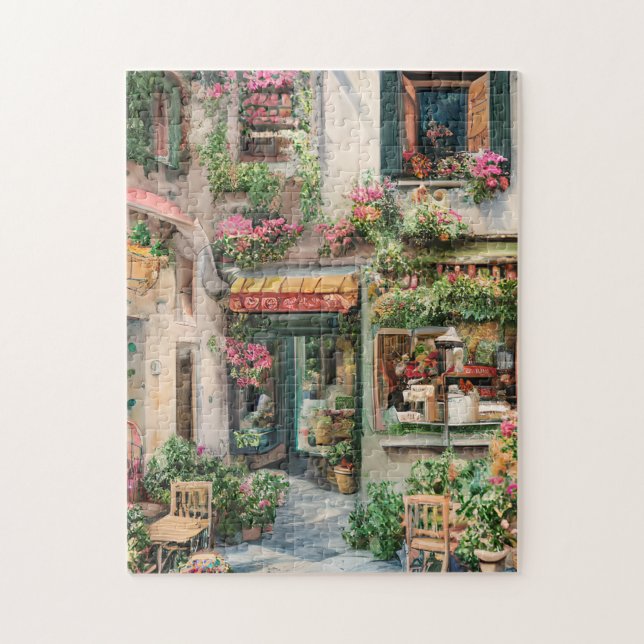 Eine italienische Street Scene Ephemera Design Ser Puzzle (Vertikal)