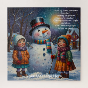 Eine Jahreszeit der Freude und der Weihnachtsmagie Puzzle