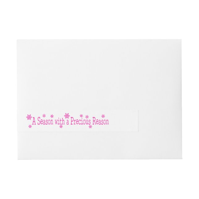 Eine Jahreszeit mit Wertvollem Grund Rundum-Adressaufkleber (Vorderseite)