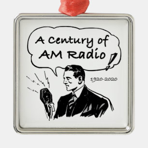 Eine Jahrhundertwende am Radio Silbernes Ornament