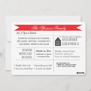 Eine jährliche Überprüfung Feiertagskarte