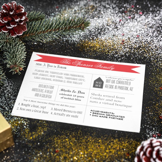 Eine jährliche Überprüfung Feiertagskarte (Von Creator hochgeladen)