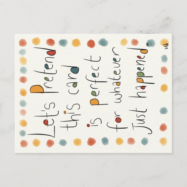 Eine JEDE Visitenkarte. Postkarte (Vorderseite)