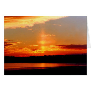 Eine Jersey-Sonnenuntergangskarte