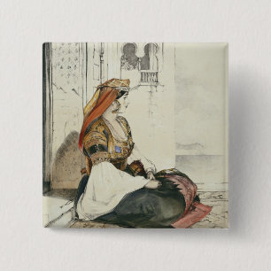 Eine jüdische Frau von Gibraltar, 'von den Skizze Button