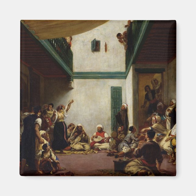 Eine jüdische Hochzeit in Marokko 1841 Magnet (Vorne)