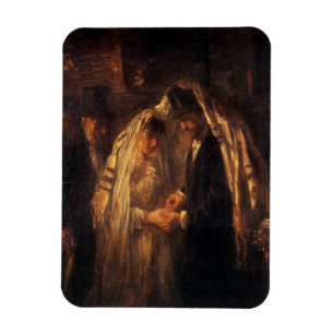 Eine jüdische Hochzeit von Jozef Israels - Circa 1 Magnet
