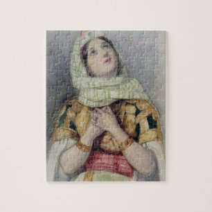 Eine junge Dame in das Türkische-dem Kleid (w/c Puzzle