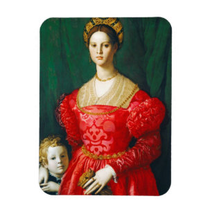 Eine junge Frau und ihr Little Boy, c.1540 Magnet