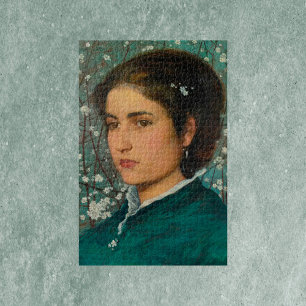 Eine junge Frau von Edward Robert Hughes Puzzle