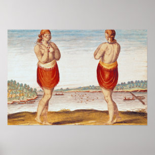 Eine junge Noblefrau aus Secoton Poster