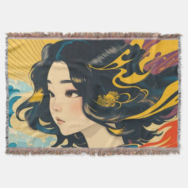 Eine junge vietnamesische Frau Decke