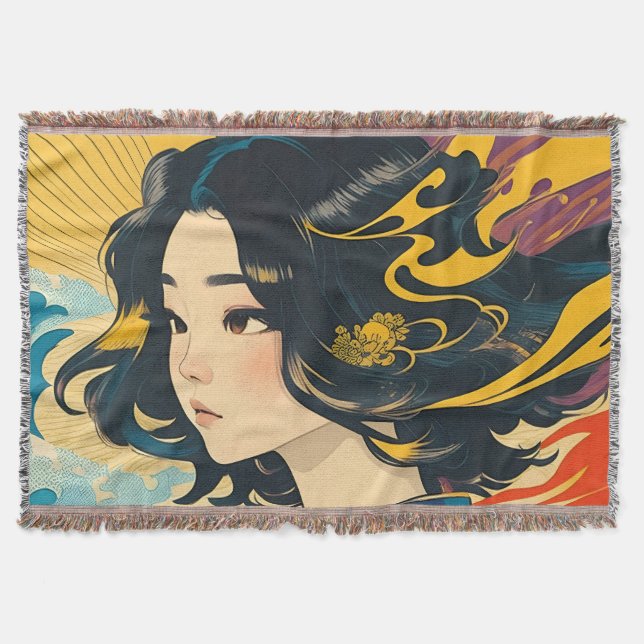 Eine junge vietnamesische Frau Decke