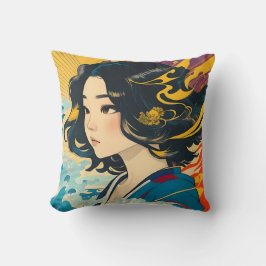 Eine junge vietnamesische Frau Kissen