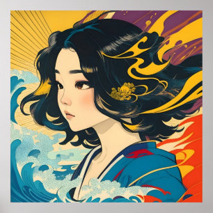 Eine junge vietnamesische Frau Poster