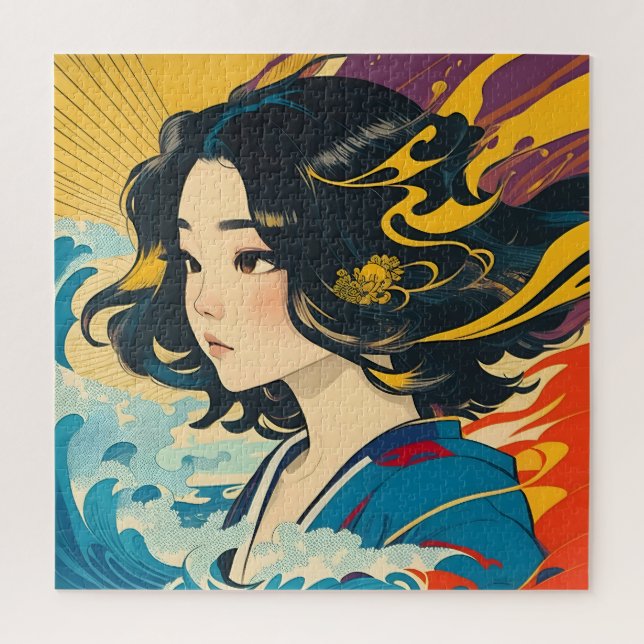 Eine junge vietnamesische Frau Puzzle (Vertikal)