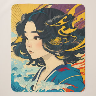 Eine junge vietnamesische Frau Sherpadecke