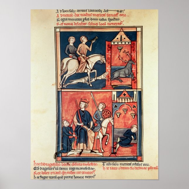 Eine Jungtierjagd und ein König Poster (Vorne)