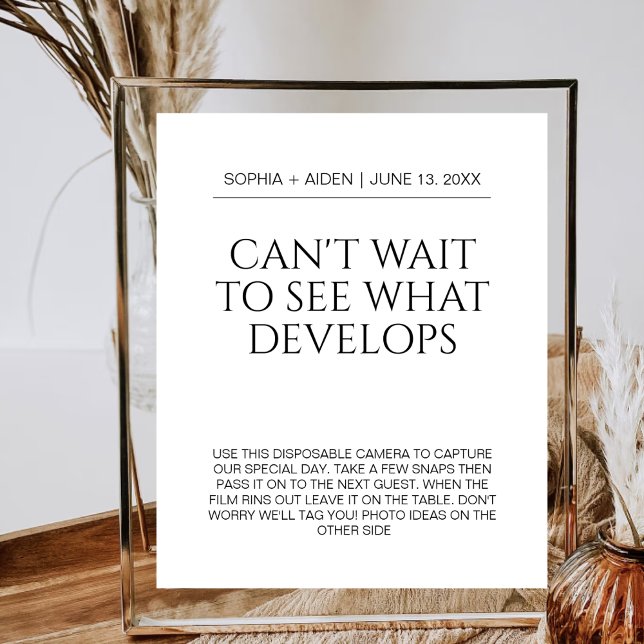 Eine Kamera zum Hochzeitstich kann nicht warten, b Poster (Von Creator hochgeladen)