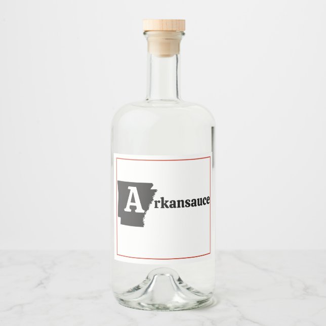 Eine Kansauce Alkoholflaschenetikett (Vorderseite)