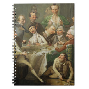 Eine Karikatur-Gruppe, c.1776 (Öl auf Leinwand) Notizblock