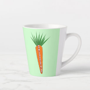 Eine Karotte für den Weihnachtsbaum Milchtasse