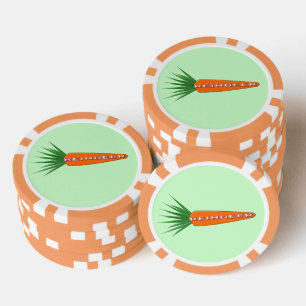 Eine Karotte für den Weihnachtsbaum Pokerchips