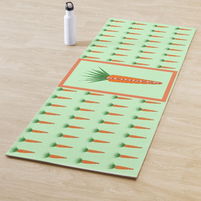 Eine Karotte für den Weihnachtsbaum Yogamatte (Beispiel)