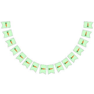 Eine Karotte für die Weihnachtsregenjagdflaggen Wimpelkette