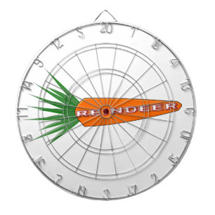 Eine Karotte für die Weihnachtsreinerin Dartboard Dartscheibe