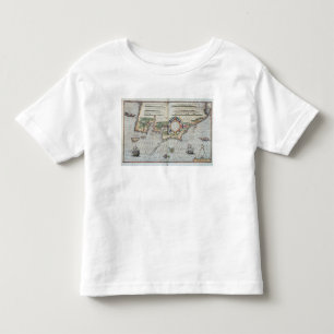 Eine Karte der Küstenlinie von Bretagne, 1588 Kleinkind T-shirt