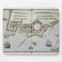 Eine Karte der Küstenlinie von Bretagne, 1588