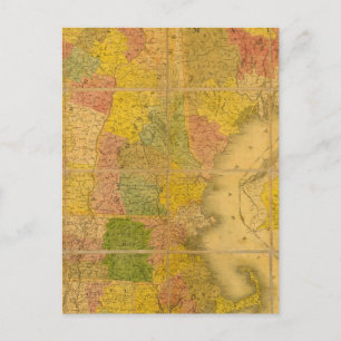 Eine Karte der Neu-England Staaten