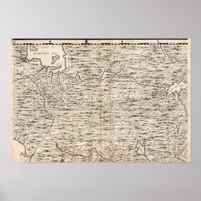 Eine Karte des britischen Empire in Amerika Blatt  Poster (Vorne)