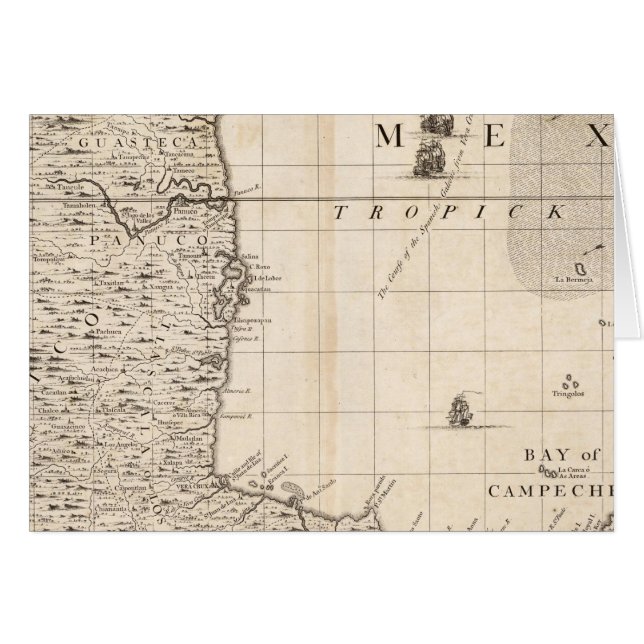 Eine Karte des Britischen Imperiums in Amerika Bla (Vorderseite (Horizontal))