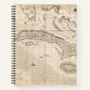 Eine Karte des Britischen Imperiums in Amerika Bla Notizbuch