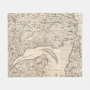 Eine Karte des Britischen Imperiums in Fleecedecke